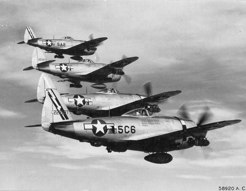 345th Fighter Squadron – P-47 Thunderbolts.