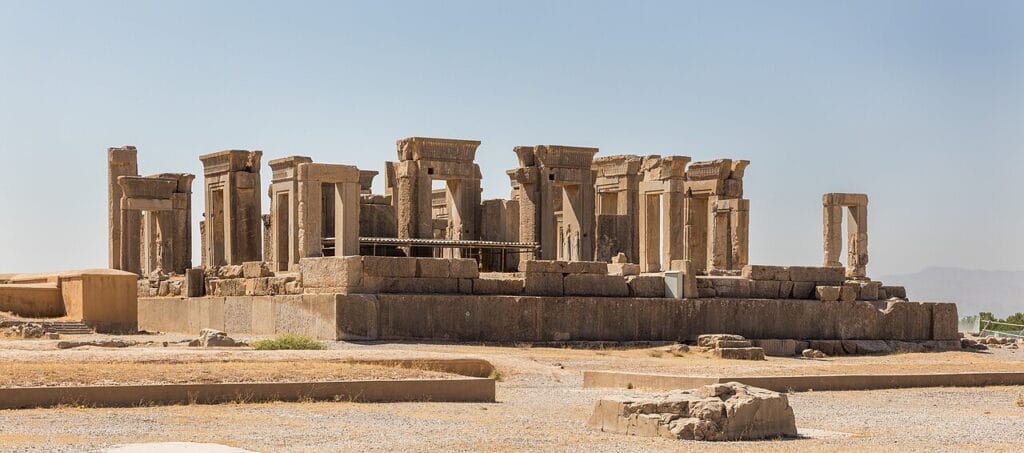 Ancient capital of Iran, Persepolis — ruins of the palace of Darius the Great