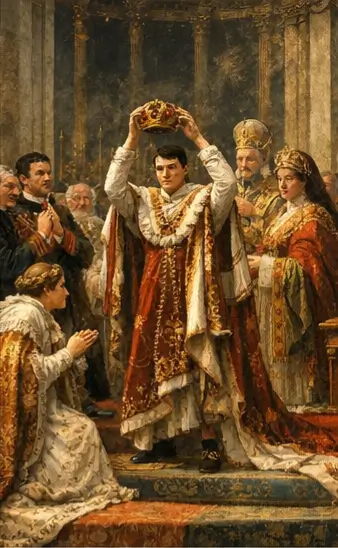 Napoleon crowns himself emperor