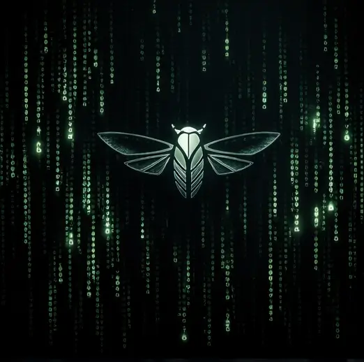 Thematic image of the Cicada 3301 emblem