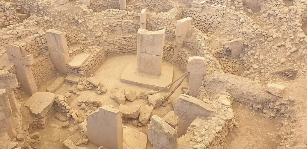 Temple ruins discovered during archaeological excavations at Gobekli Tepe.