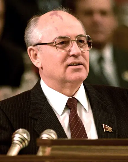 Mikhail Gorbachev, the last leader of the Soviet Union, during a public appearance.