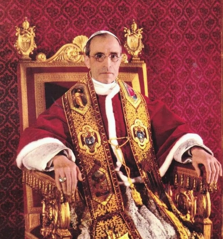 Portrait of Pope Pius XII during the Second World War era