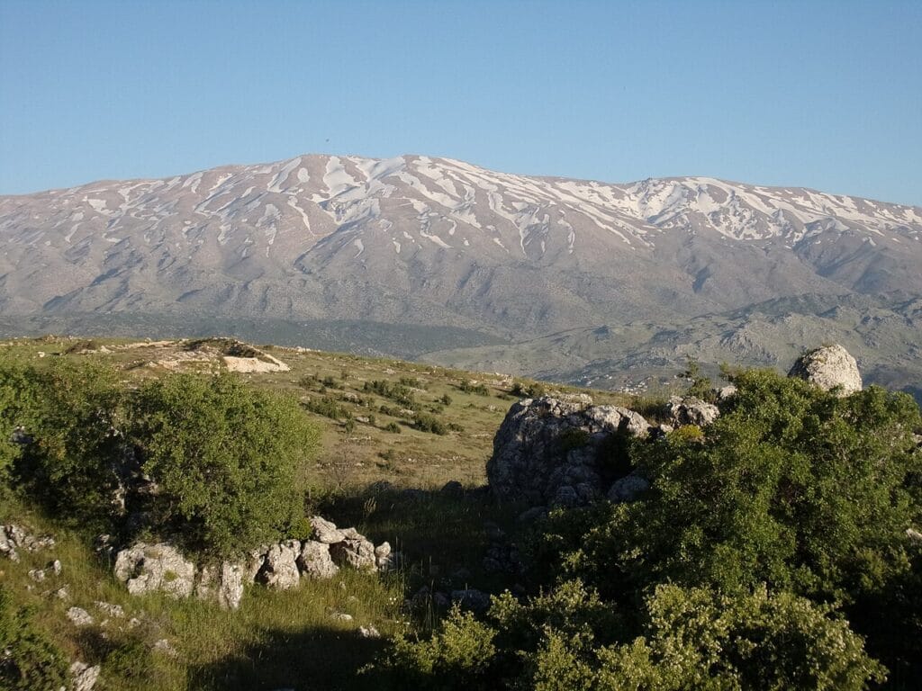 Mount Hermon in the Middle East, associated with the Book of Enoch tradition