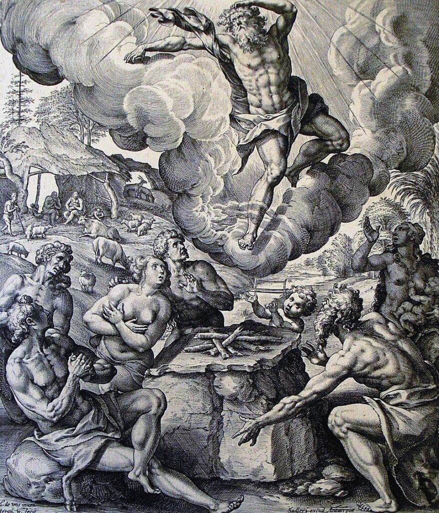Illustration of Biblical Enoch from Genesis 5:24, The Phillip Medhurst Picture Torah