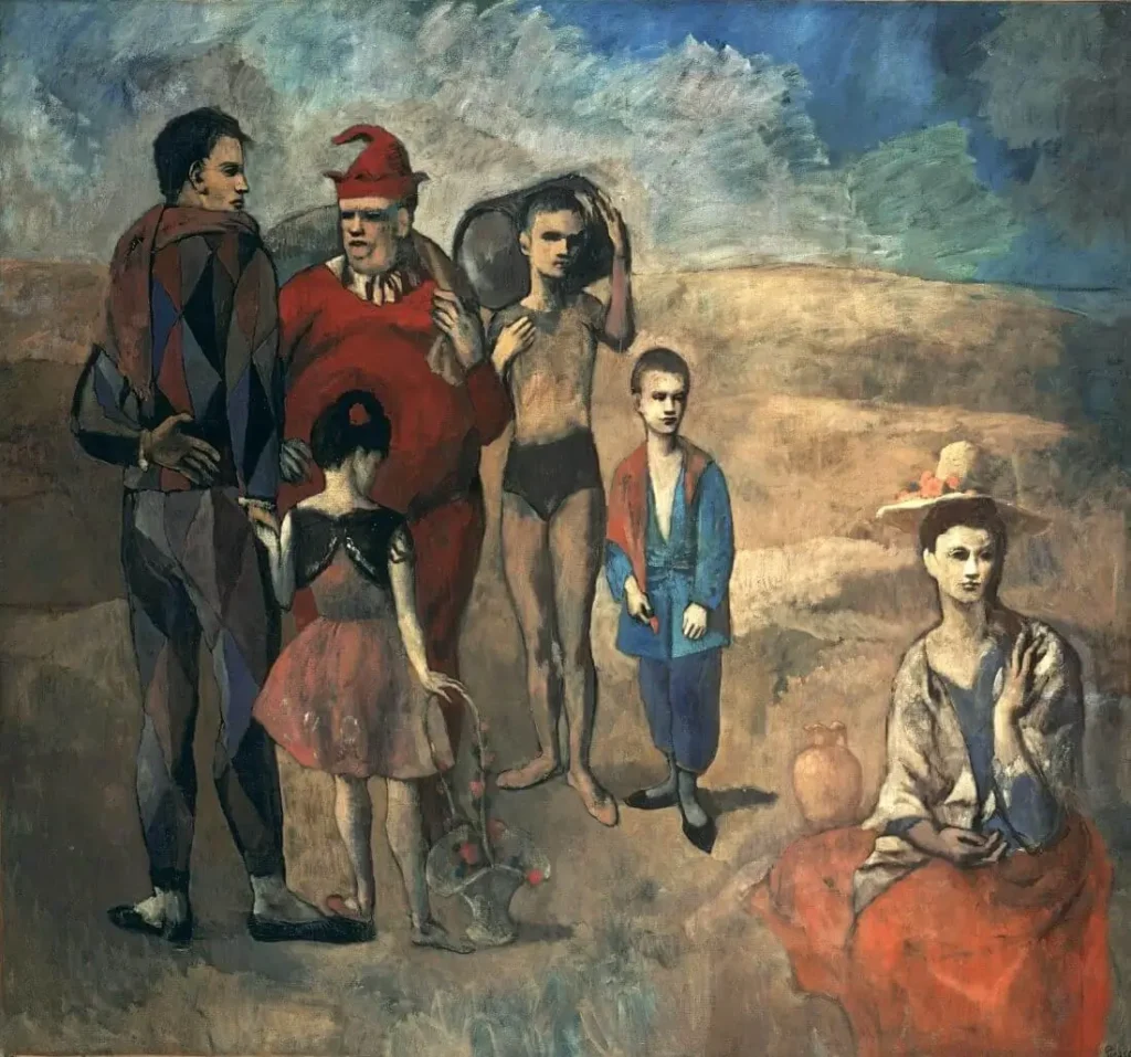 Pablo Picasso painting Family of Saltimbanques