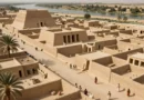 Reconstruction of the ancient city of Uruk in the Sumerian period