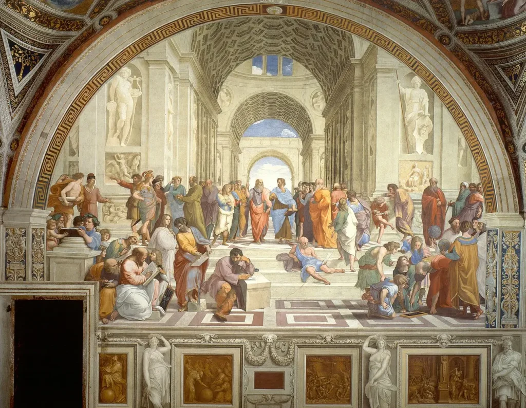 Raphael's School of Athens in the Vatican