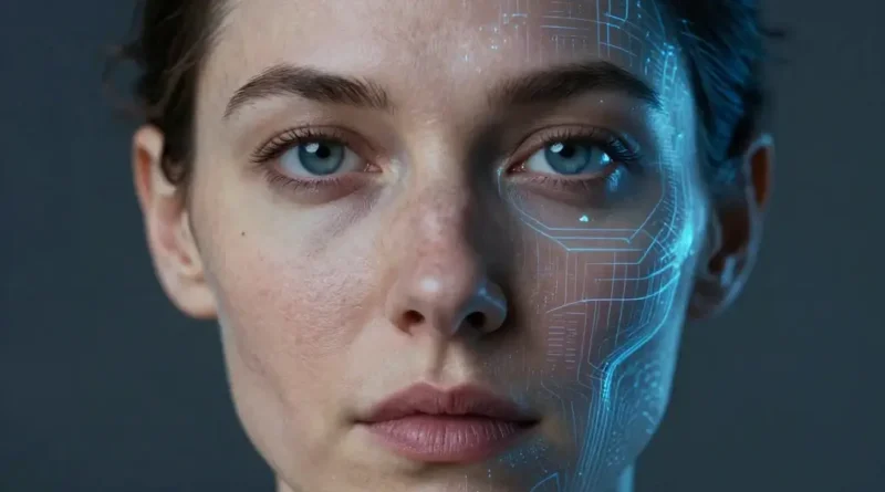 Deepfake — an AI-manipulated human face