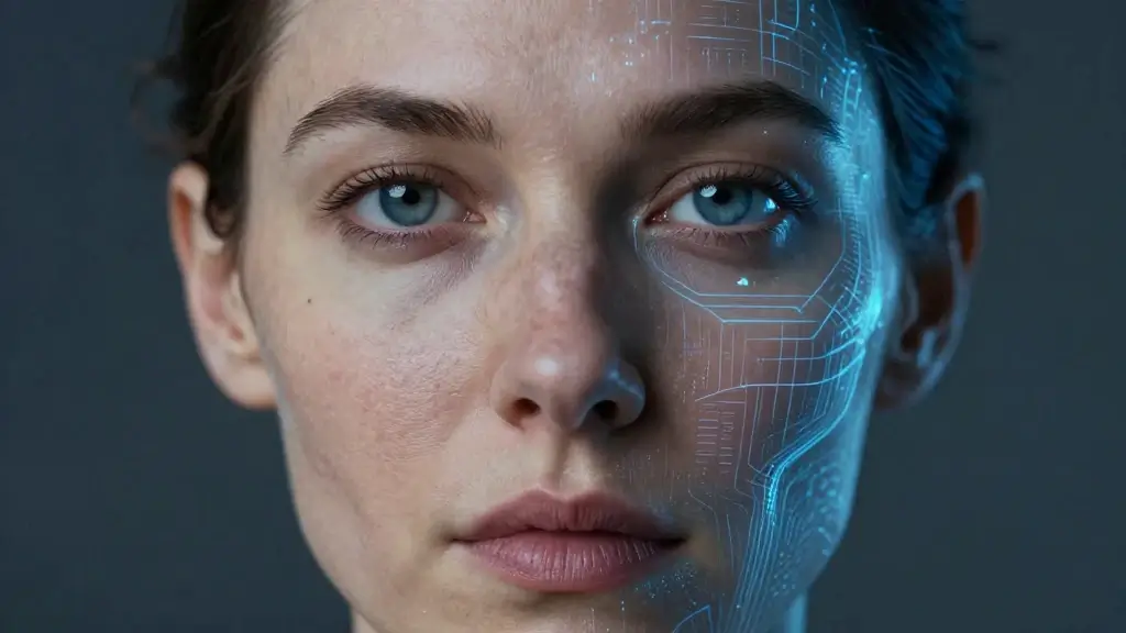 Deepfake — an AI-manipulated human face