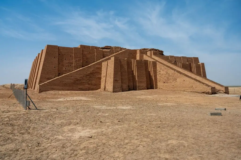Ziggurat of Ur, an ancient Mesopotamian temple structure